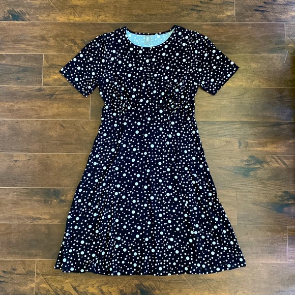 ASOS - Tea Dress - Black and White Polka Dot - US 8 - Picture 1 of 4